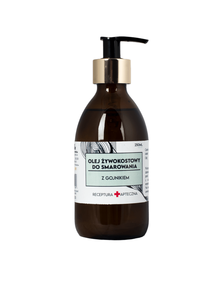 Olej żywokostowy do smarowania z gojnikiem